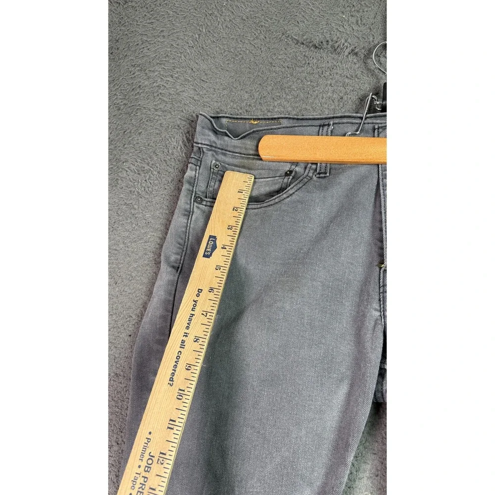 Levis 511 Jeans Mens 34x32 Gray Slim Fit Tapered‎ Stretch Denim Pants